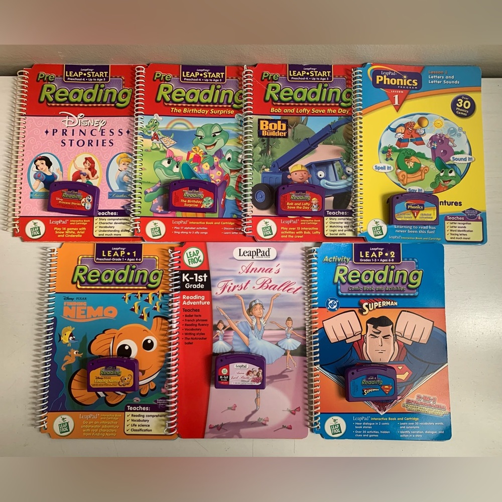 Leap Frog Leap Pad Lot of 7 Books English
